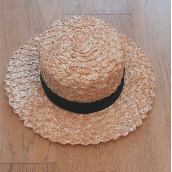 Vintage style Handwoven BOATER HAT - Picture 2 of 6
